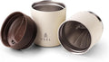 VSSL - Nest Pour Over Coffee Set | Coffee Maker for Camping | All-In-One Travel Pour Over | Transportable Dripper, 10oz Stainless Steel Travel Mug | Compact Storage & Adventure Ready | Cream