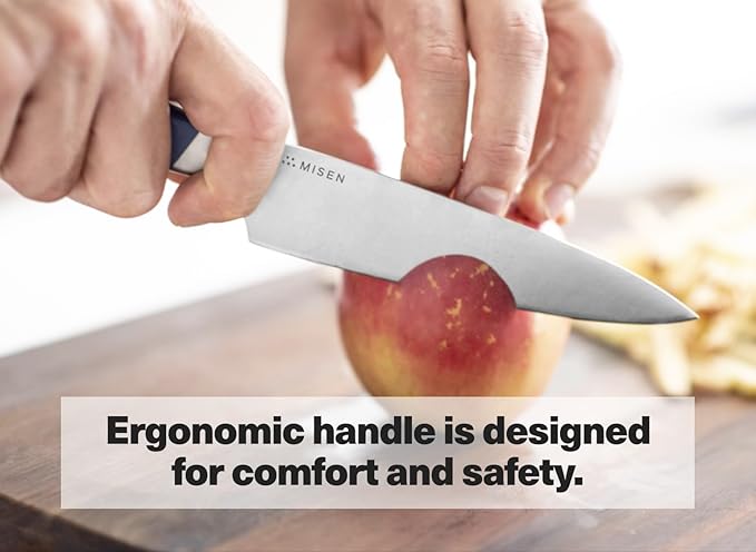 Misen 5.5" Utility Knife – High Carbon Japanese AUS-10 Stainless Steel – Hybrid German & Japanese Blade – Precision Kitchen Knife for Professionals & Home Cooks – Ultimate Cutting Performance - Gray