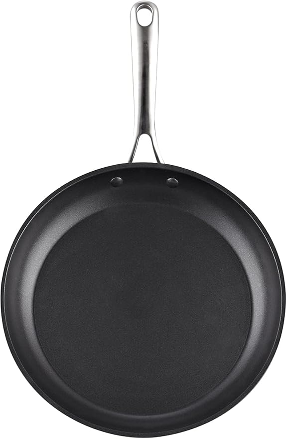 Cooks Standard Frying Omelet Pan, Classic Hard Anodized Nonstick 10.5-Inch Sauté Skillet Egg Pan, Black