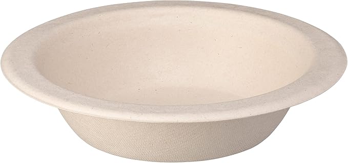 GUSTO [16 oz - 125 Count Heavy-Duty 100% Compostable Kraft Paper Soup Bowls – Eco-Friendly Disposable Sugarcane (Formerly Comfy Package)