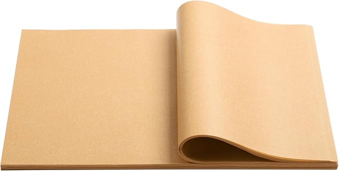 Beasea Parchment Paper Sheets for Baking, 200pcs 8x12 Inch Unbleached Precut Nonstick Heavy Duty Natural Baking Paper Sheets for Air Fryer Cooking, Grilling, Frying and Steaming