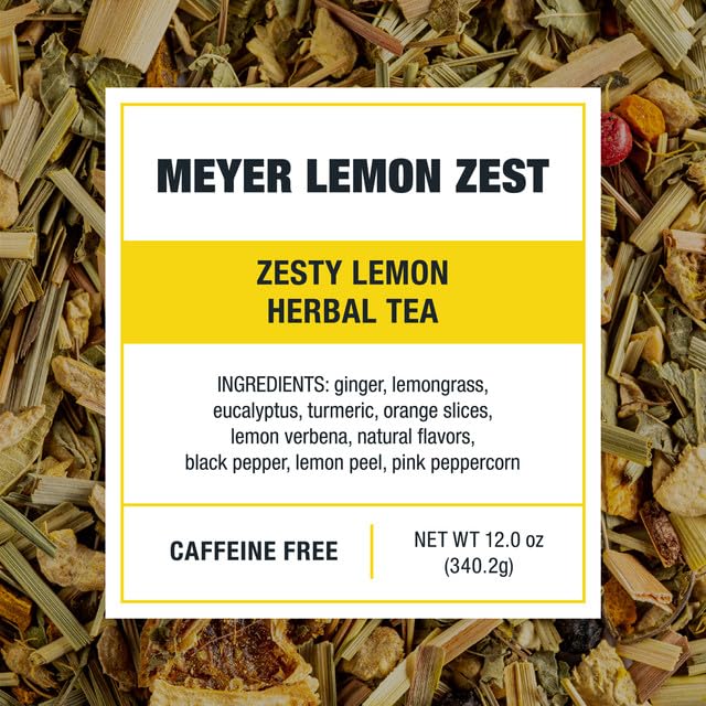 Tiesta Tea - Meyer Lemon Zest Cold Brew, Loose Leaf, Premium Blend, Non-Caffeinated Iced Tea, 10 Cold Brew Packets, Makes One 64oz Pitcher