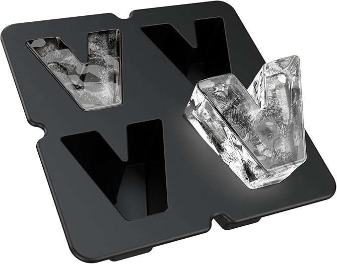 Customized Letter D Ice Cube Mold -Letter Silicone Ice Mold for Custom Ice Cube Mold and Baking Chocolate and Crafting Letter Molds, Ice Cube Molds for Cocktails & Whiskey with Custom Letters