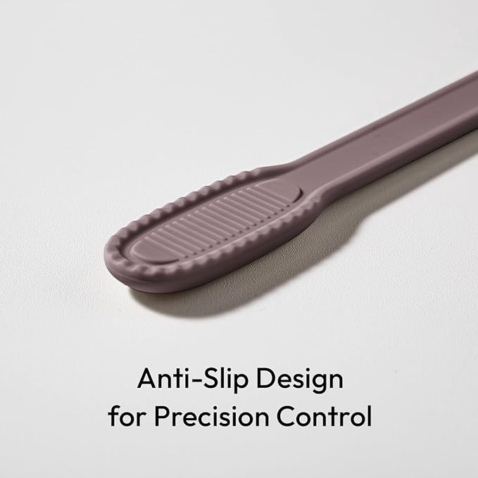carrotez Silicone Cooking Kitchen Tongs, Anti-Slip,Non-Scratch Serving Tongs 9.25 Inches - Milk Cocoa
