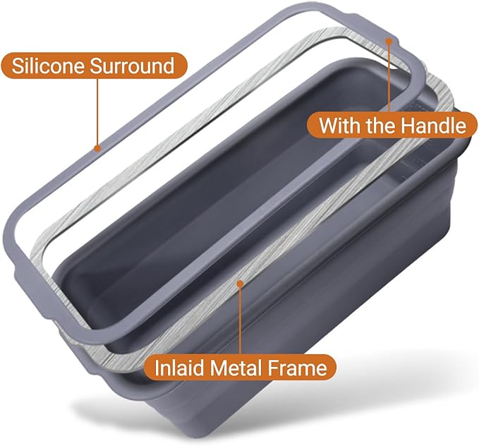 Bread Loaf Pan, New Upgrade Silicone Non-Stick Bakeware, Larger and Thicker, Foldable Bread Toast Box Mold with Lid, Baking Pans for Cakes, Brownies