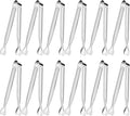 Serving Tongs, Anytrp 12-Packs Stainless Steel Sugar Tong, 5.3inch Small Tongs for Serving Food, Appetizers, Buffets, Coffee Bar, Kitchen, Tea Party, Desserts Party and Ice Bucket