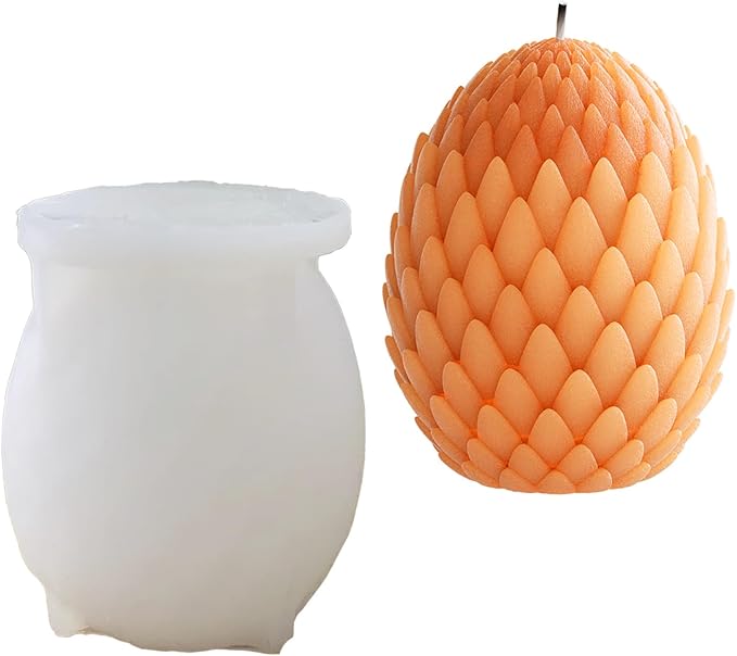 Dragon Egg & Scale Molds - Silicone Resin Casting Molds for 3D Animal & Wave Candle Decor