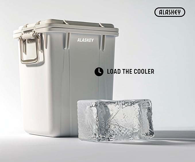 Alaskey® Giant Ice Block Mold 12 lbs With Lid (Single) | Create Perfect Ice Bricks | Professional Silicone Mold for Crafting Extra Large Ice Cubes, Ideal for Ice Baths, Coolers, Bartender Accessories