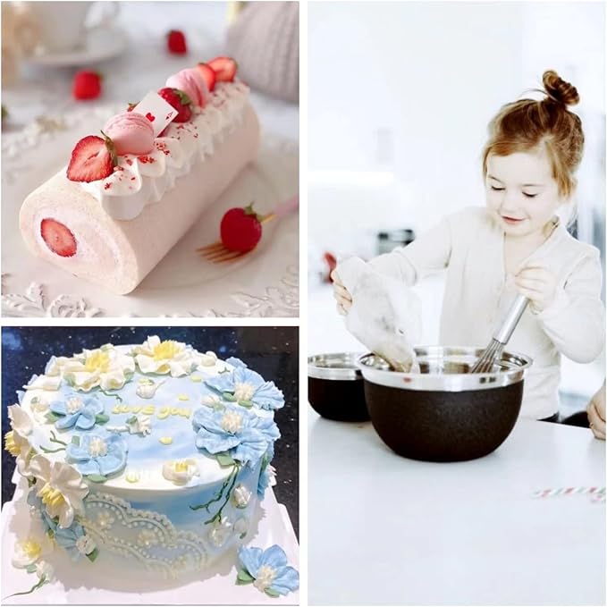 21 Inch Pastry Bags Disposable, 100 Pcs Thickend Strong Large Decorating Bags for Frosting, Royal Icing, Professional Cake Supplies for Baking and Decorating XL