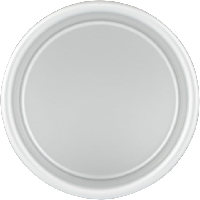 Restaurantware-Met Lux 4 x 3 Inch Straight-Sided Baking Tin, 1 Round Cake Pan - Oven-Ready, Freezable, Anodized Aluminum Round Baking Pan, Greaseproof, for Layer Birthday Cake