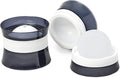 ZOKU Set of 2 Silicone Ice Sphere Molds, Stackable 2.5-Inch Ice Ball Makers, Keep Drinks Colder Longer with Less Dilution, Leak-free, Easy-Release, Black