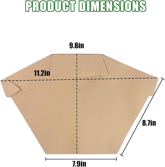 Aillsa Type BP Bags (15 pcs) for Hoover BackPack Vacuum Cleaner C2401 & Shoulder Vac Pro Commercial, Paper Replacement Vacuum Cleaner Bags