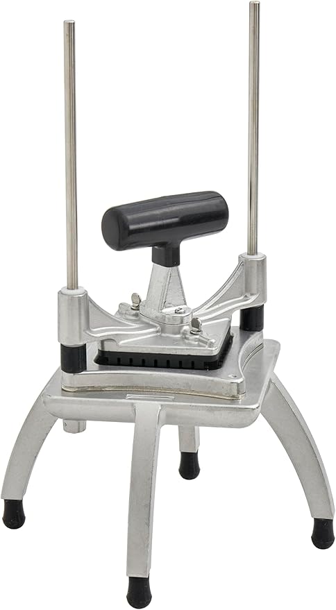 Commercial XL Vegetable Dicer and Chopper, 1/2" Stainless Steel Dicer with 4.25" Large Square Cutting Area, NSF Certified for Restaurants (29A-011-1/2)