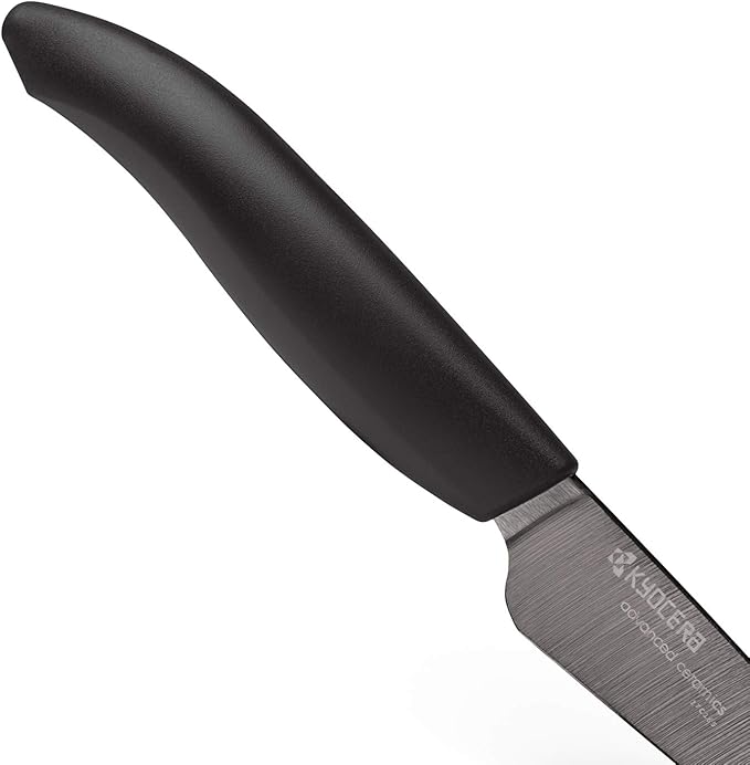 Kyocera Advanced Ceramic Revolution Series 3-inch Paring Knife, Black Blade