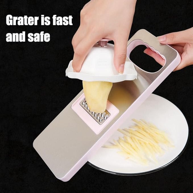 Blue Food Safety Holder for Mandolin Slicer,Peelers and Slicers,Finger Anti-Cut Protectors for Vegetable Grater, Food Slicer Cutter Finger Guard for Mandoline Slicer Grater Kitchen Utensils