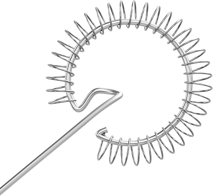 Zyliss Gravy Whisk - Sustainable Wheatstraw/Wire - Whisk for Cooking Sauce - Manual Egg Beater & Hand Whisk - Heat Resistant Wire Head, Beluga Grey, 12" x 3.5"