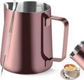 Milk Frothing Pitcher, 20OZ/600ML Stainless Steel Espresso Steaming Pitcher Coffee Milk Frother Cup with Decorating Art Pen for Espresso Machine, Milk Frother, Latte Art