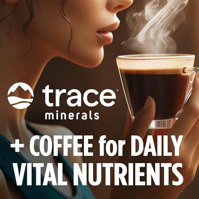 VitaCup Mineral Coffee Pods with Trace Minerals, Hydrate, Replenish & Restore, Sea Minerals, Electrolytes, Organic Coffee, Medium Dark Roast, Single Serve Pod Compatible with Keurig K-Cup Brewers,32Ct