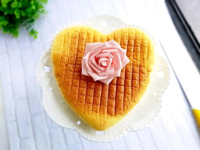 Heart Shaped Cake Pan - 6x3 Inch Aluminum Cake Tin for Weddings, Parties, and Family Occasions Make cake pans for 1-2 servings, heart-shaped small cake pan