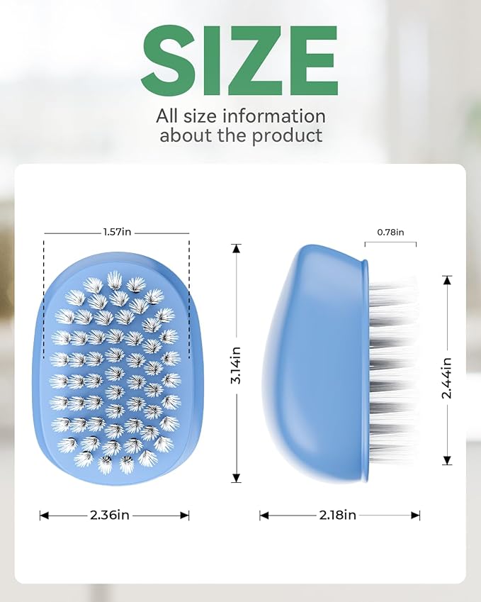 SXhyf Vegetable Brush Scrubber for Food [Black Stiff Bristles Brush + White Soft Bristles Brush] Potato Scrubber, Dishwasher Safe Veggie & Fruit Cleaning Brush for Mushrooms, Carrots, Lemons, Eggs