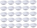 GLEAVI 30pcs Aluminum Alloy Egg Tart Molds Tart Tins for Baking Reusable Tartlet Pans Non Stick Coating