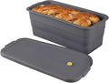 Bread Loaf Pan, New Upgrade Silicone Non-Stick Bakeware, Larger and Thicker, Foldable Bread Toast Box Mold with Lid, Baking Pans for Cakes, Brownies