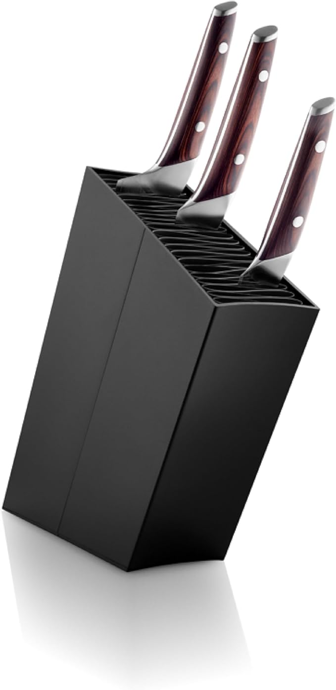 EVA SOLO | Angled Aluminum Knife Stand | Holds up to 20 knives (Sold Separatly) | Easy to Clean | Danish Design, Functionality & Quality | Black