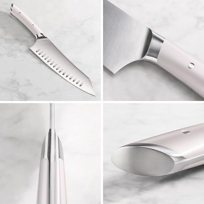 Cangshan HELENA Series German Steel Forged BBQ Knife Set (White, 9-Piece Bag Set)