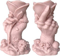 4 Inch Skull Rose Candle Resin Mold - Resin Casting Silicone Molds for Home Decor & Candle Making Wave Spiral Mold