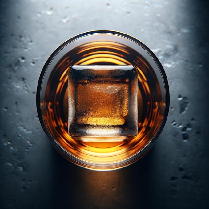 glacio Clear Ice Maker Set – Crystal Clear Ice Ball & Cube Molds for Whiskey and Cocktails | Dilution-Free Directional Freezing Design | Easy Removal