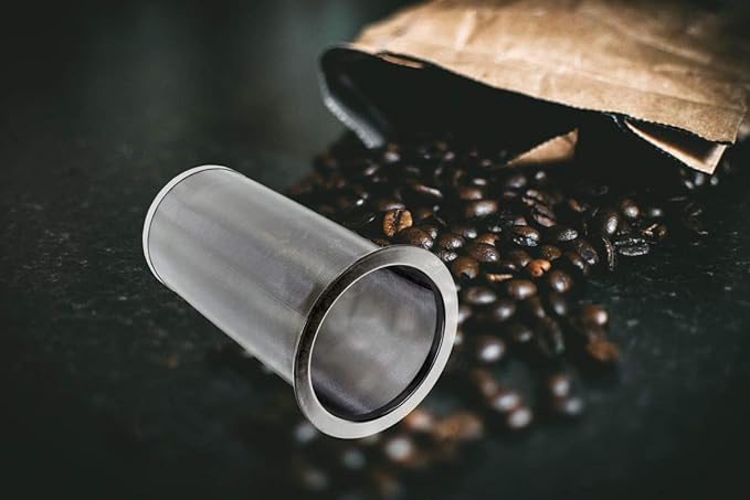 MODERNJOE'S Premium Infuser Cold Brew Coffee Maker for 1 Quart Wide Mouth Mason Jars. Cold Brew Coffee Filter. Perfect for Ice Coffee and Tea. 50 Micron EXTRA Fine Mesh 304 Stainless Steel