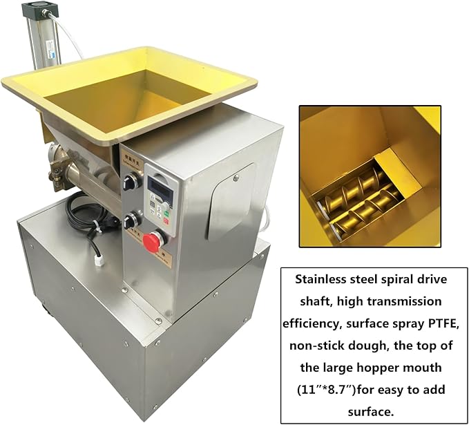 INTSUPERMAI Dough Divider Rounder Cutting Machine Electric Dough Ball Maker 0.03oz-17.6oz Hydraulic Dough Cutter Bakery Machine 110V