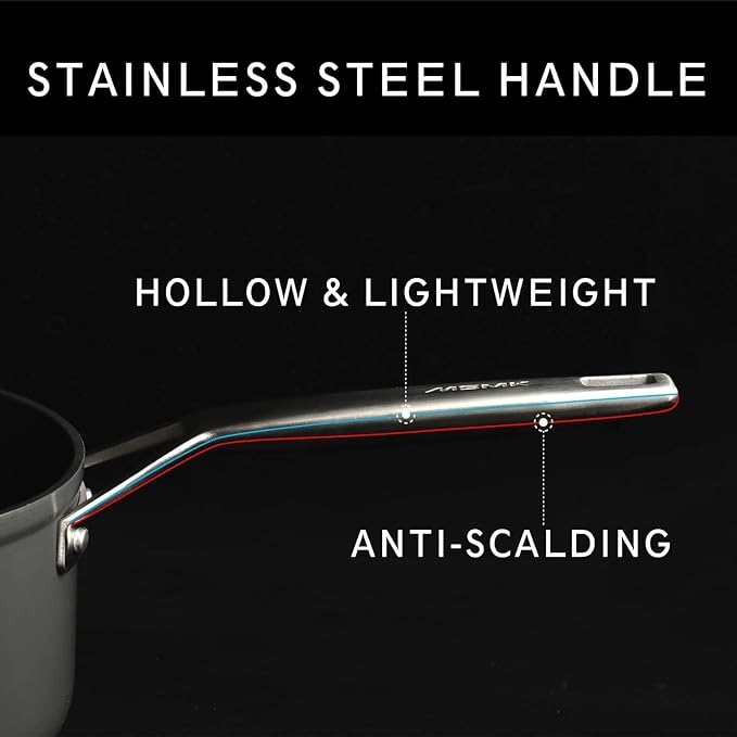 MsMk Square Grill Pan with Lid, 9.5 Inch Titanium and Ceramic Nonstick Grilling Skillet Pan，Stay-Cool Handle，Compatible with All Stovetops，PFOA Free，Dishwasher & Oven Safe，Indoor Chicken Skille