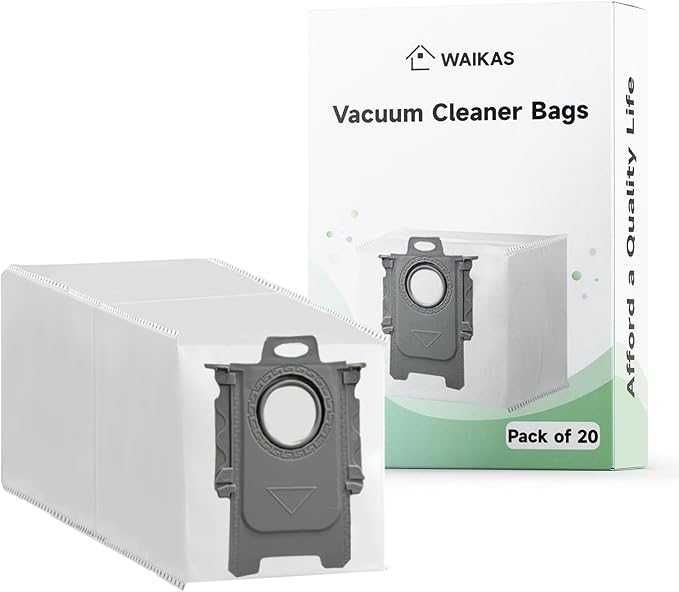 20 Pack Qrevo Dust Bags for Roborock QV 35A, Qrevo S5V, Saros10r, Qrevo S, Qrevo Edge S5A, Qrevo 2R3W, S8 Max Ultra, S8 MaxV Ultra, Qrevo Curv S5X, Qrevo Master/Slim robot Vacuum Cleaner