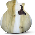 Guitar Shaped Cutting Board, Poplar and Black Walnut Wood, 14 x 18 x 3/4 inches, Handmade in Texas