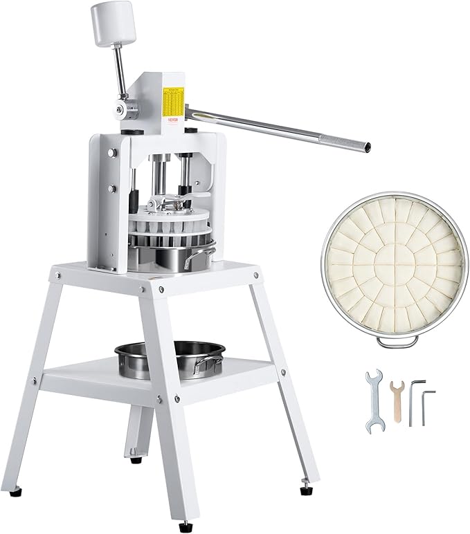 VEVOR Dough Divider,40PCS Manual Dough Divider Cutter,1.06oz - 4.94oz Dough Press Dough Cutting with 304 Stainless Steel Tray and Blade,Pastry Divider for Bakery,Restaurant,Commercial Food Preparation