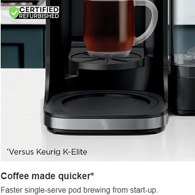 Ninja CFP105 DualBrew Hot & Iced Coffee Maker Black (Renewed) Bundle with 2 YR CPS Enhanced Protection Pack