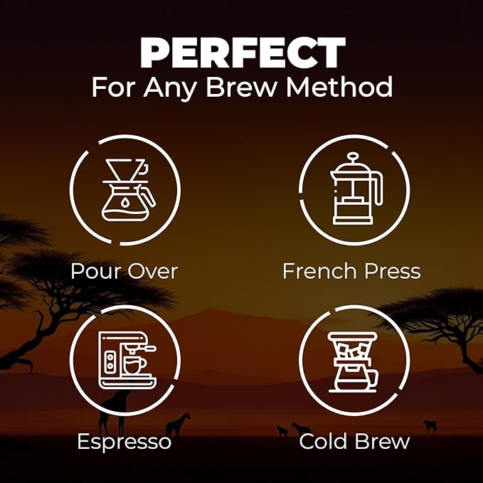 Medium Roast Whole Bean Coffee – Smooth & Balanced Arabica for Espresso, Cold Brew & Pour Over – Fresh Roasted Specialty Kenyan AA Beans – 250g Bag