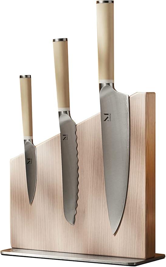 MATERIAL Knife Trio + Stand (Cool Neutral/White Ash)