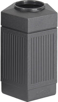 Safco Canmeleon Trash Can, 30 Gallons, Indoor and Outdoor Use, Durable & Weather-Resistant Commercial Garbage Can, Black