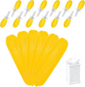 Corn Dishes and Corn Holders Set Kits, PEOUWNES Corn on The Cob Holders, Corn Cob Holders Skewers BBQ Twin Prong Holders, Includes 12 Stainless Steel Corn Holders, 6 Corn Trays and Butter Spreader