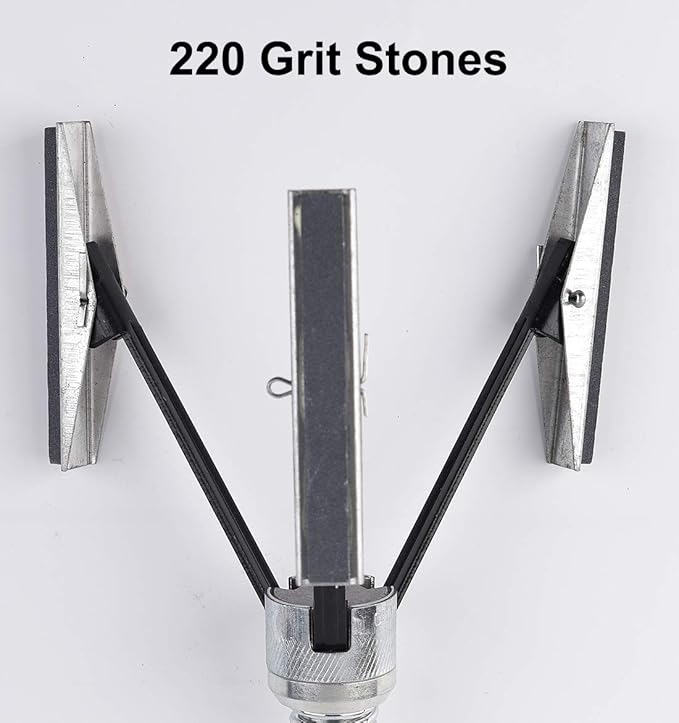 YOTOO Engine Cylinder Hone Tool Adjustable Deglazer 2"-7" Diameter 4" Long Stones 220 Grit