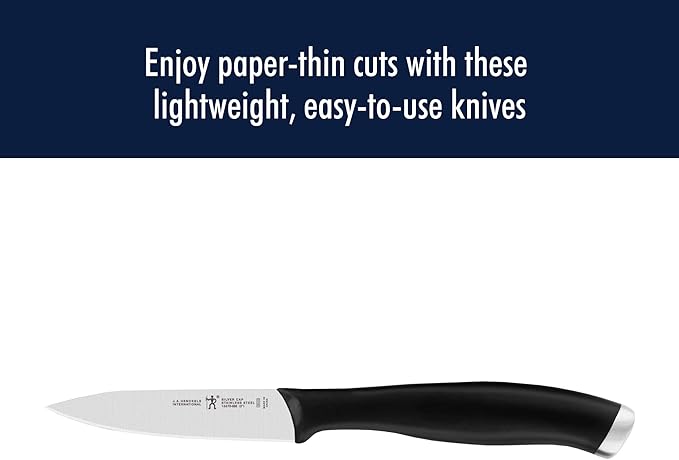 ZWILLING HENCKELS Silvercap Razor-Sharp 3-inch Paring Knife, German Engineered Informed by 100+ Years of Mastery, Black