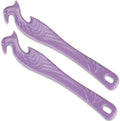 Oven Rack Push Pull Tool 2-Pack (11 Inch) - Longer Handle Suitable for Toaster Oven, air Fryer, Toaster (violet)
