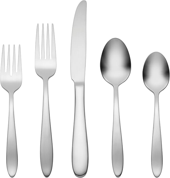 Oneida 895998 Mooncrest Satin 20 Piece Everyday Flatware Set