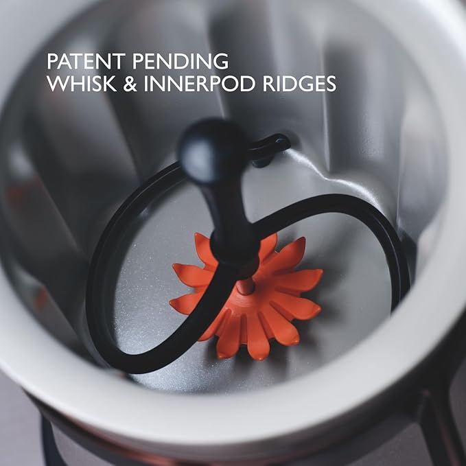 Hot & Cold Drinking Chocolate System - The ALL-NEW Velvetiser from Hotel Chocolat - Kit includes hot chocolate maker with US Power Supply, 10 serving taster box, 1 mug and 1 glass - Pebble Edition