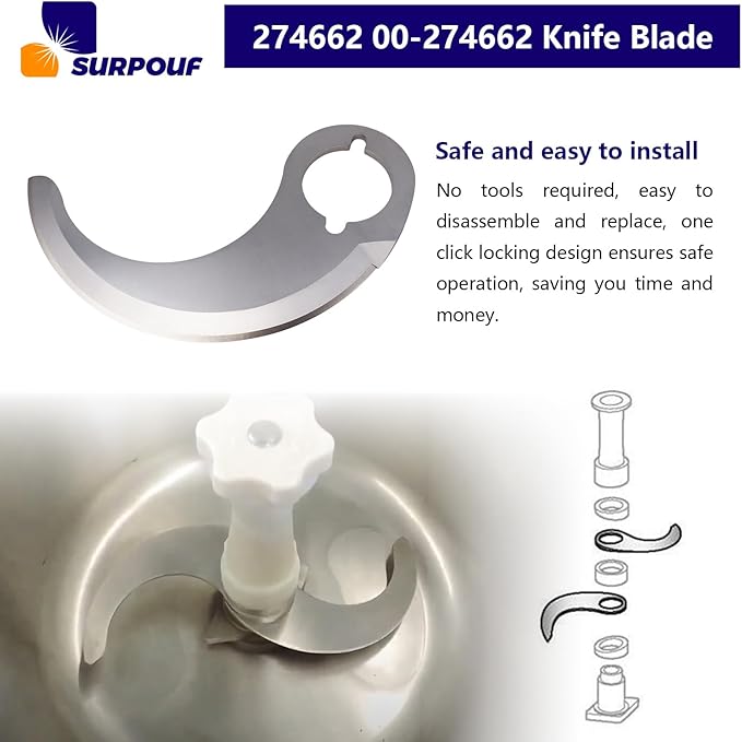 274662 Knife Blade 00-274662 For Hobart Cutter Mixer/Vertical Chopper HCM450 HCM450C HCM300 replace 00-122295 Stainless steel（Each）