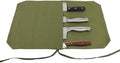 HERSENT Chef's Knife Roll Bag,Portable Travel Chef Knife Case Carrier Storage Bag with 4 Slots Best Gift for Pro Chef or Culinary Enthusiasts Men Women