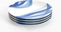 TervisHome Melamine Dinner Plates - Set of 4 | Yao Cheng Azure Collection | Durable Stoneware-like Quality, Dishwasher Safe, Perfect for Indoor and Outdoor Use