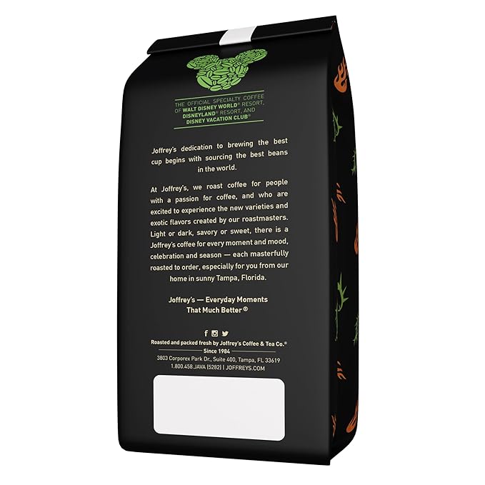 Joffrey's Dragon Roast Brew - Disney Specialty Coffee, Flavored with Pecan, Vanilla & Caramel, Medium Roast, Brew or French Press (Whole Bean, 11oz)